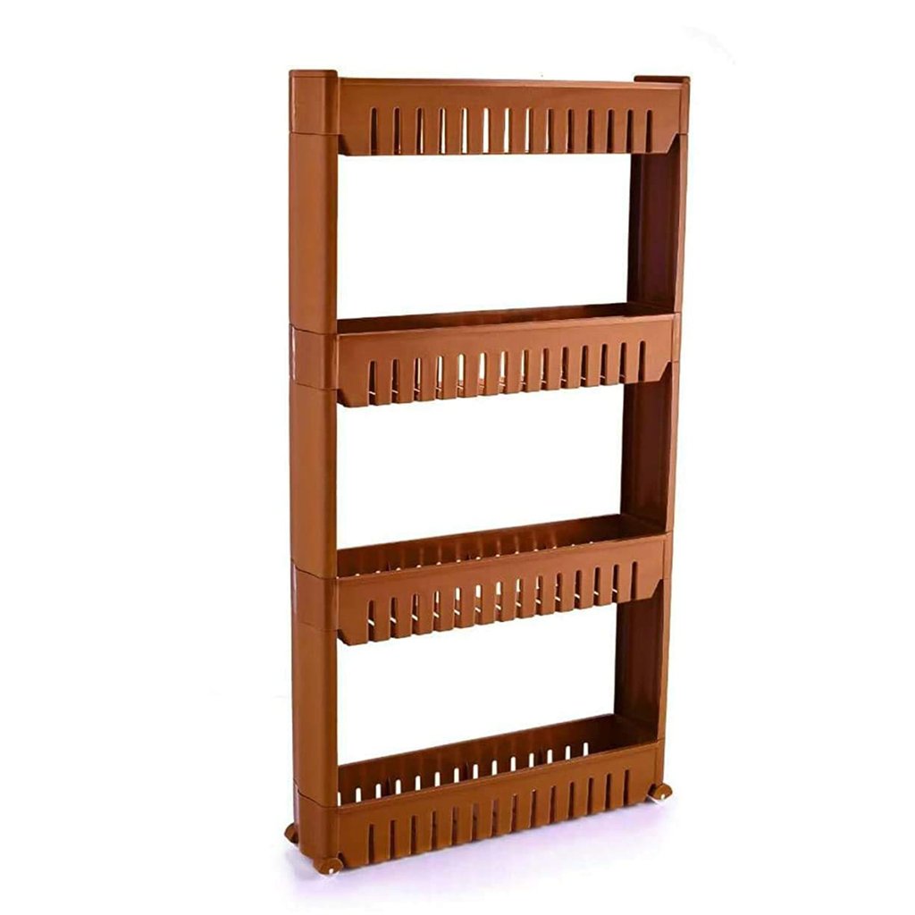 Buy 4 Layer Storage Organiser Slim Rack Shelf with Wheel Online