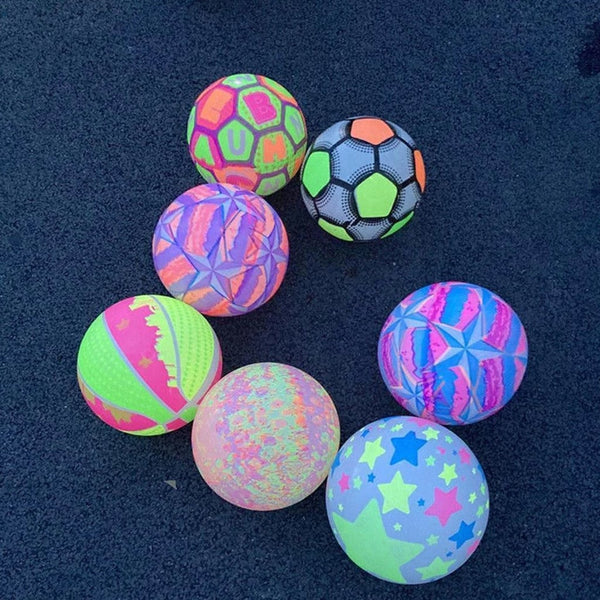 Buy Bouncy Stress Reliever Fun Play Led Rubber Balls for Kids 