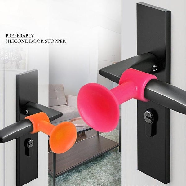 Buy 5 Pcs Door Stopper Mini Anti-Collision Silicone Door Handle Crash Pad