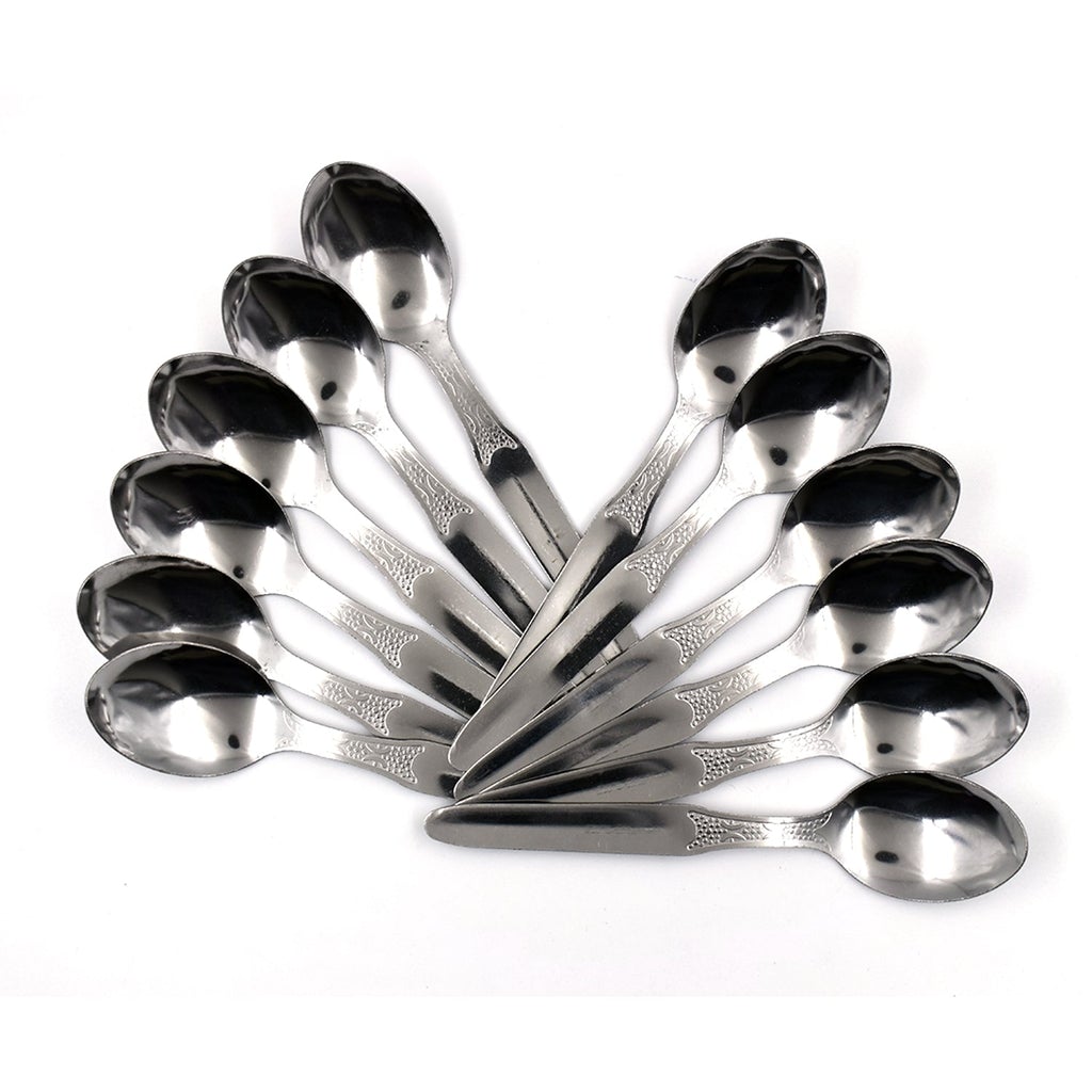 Buy Stainless Steel Medium Dinner Table Spoon (Set of 12Pcs) Online