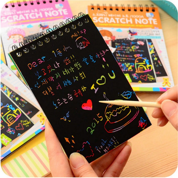 Buy 1 Book 10 Sheets Kids Scratch Paper Set Online | ALLMYWISH.COM