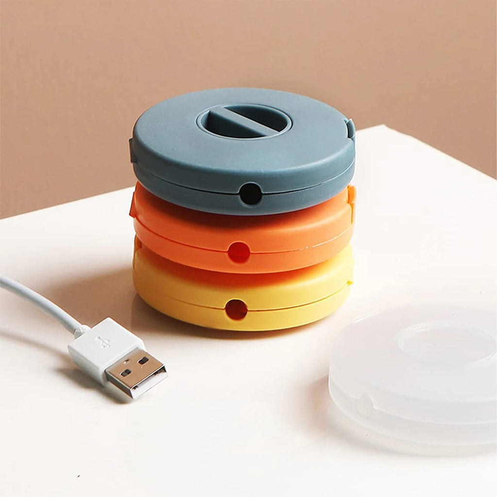 1 Pc - Cable Management Retractable Cord Organizer Cord Management Case - H03035