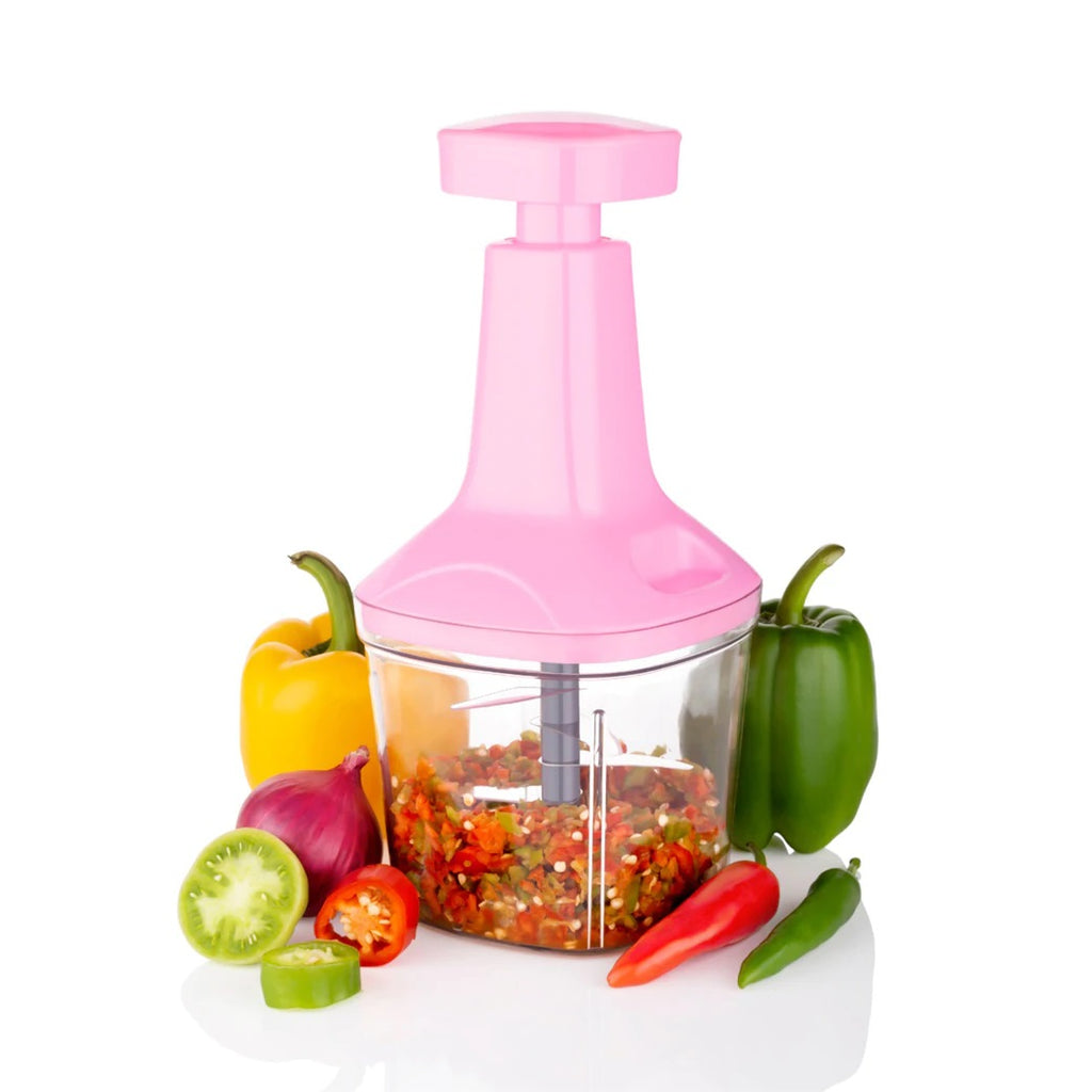 6 Blades Push N Chop Vegetable Chopper - H03037
