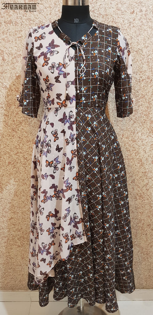 Aavarnam By Renu - Flared Maxi Dress - GVBVRK00712 - ALL MY WISH