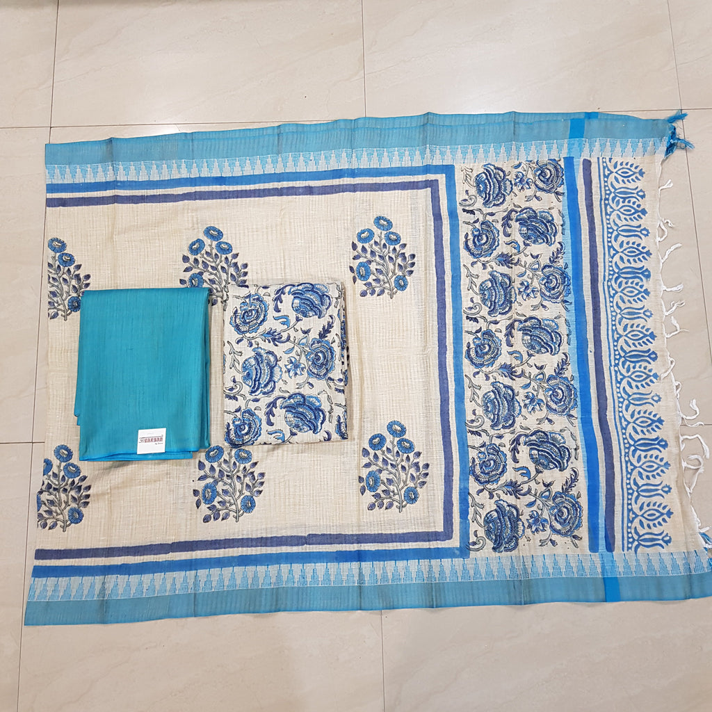 Khadi Pashmina Un-Stitch Suit - S00228 - ALL MY WISH