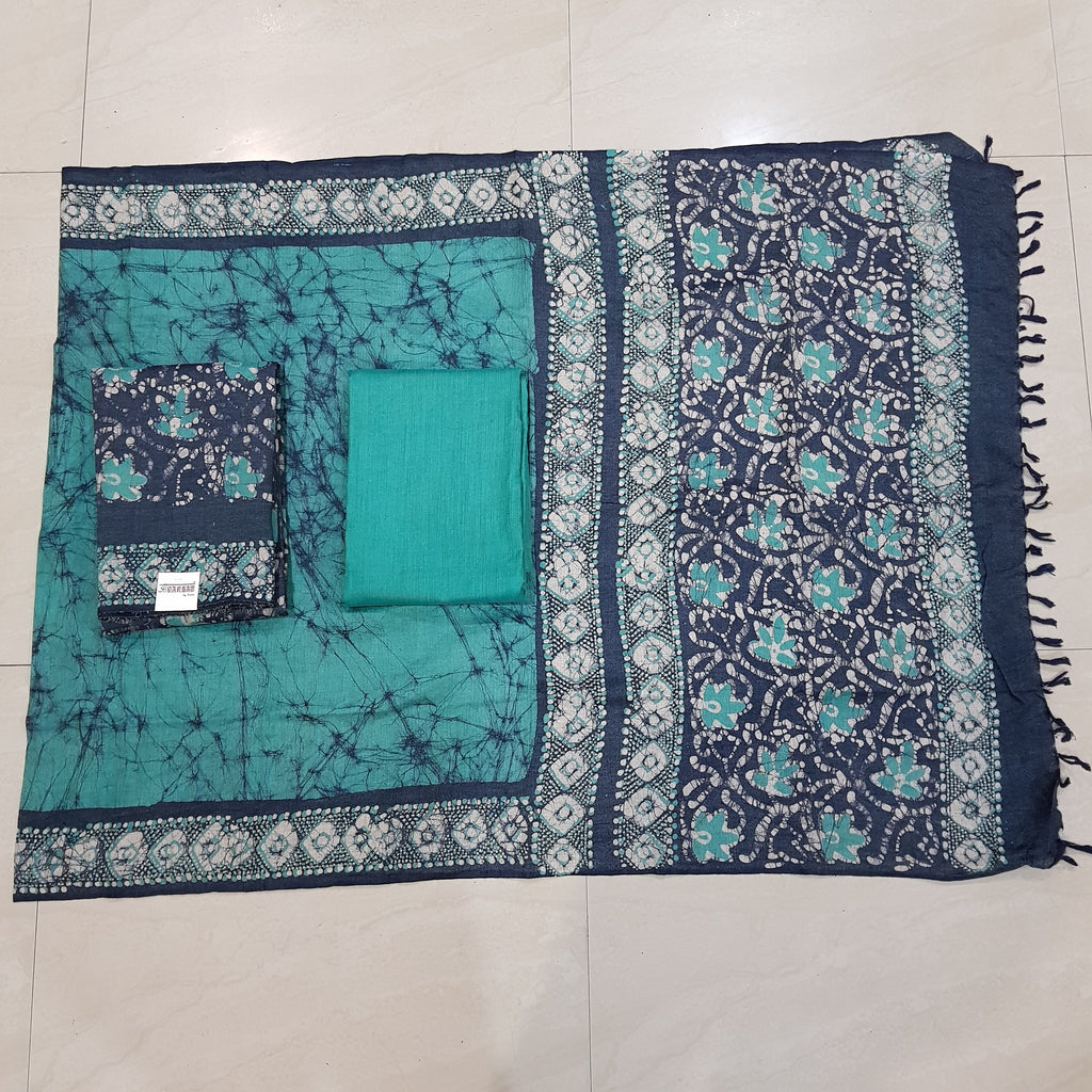 Khadi Pashmina Un-Stitch Suit - S00230 - ALL MY WISH