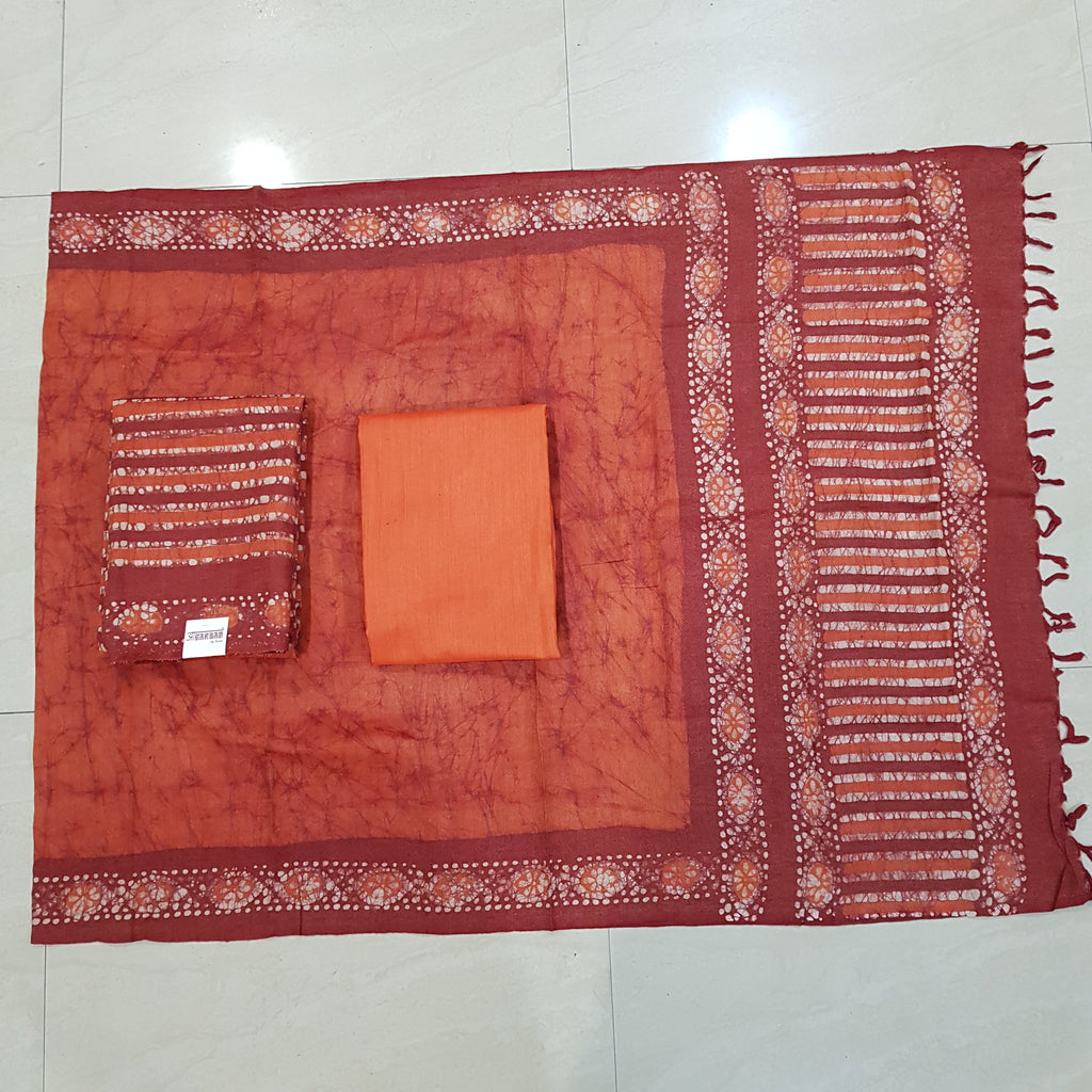 Khadi Pashmina Un-Stitch Suit - S00234 - ALL MY WISH