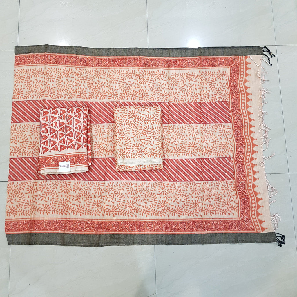 Khadi Pashmina Un-Stitch Suit - S00246 - ALL MY WISH