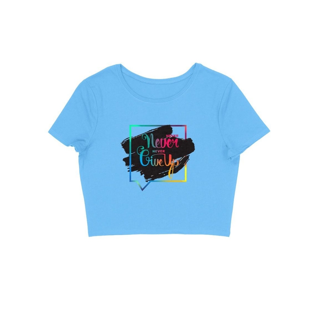 Never GiveUp Crop Top - CT00005 - ALL MY WISH