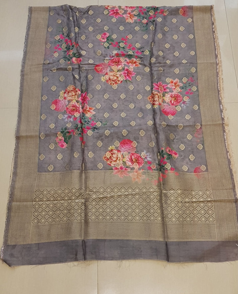 Floral Opara Soft Silk Brocade Banarasi Dupatta - DP00018 - ALL MY WISH