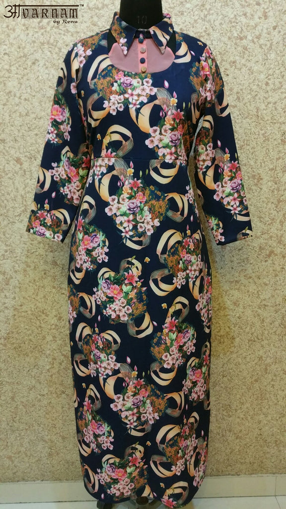 Aavarnam By Renu - Multi Color Maxi Dress - GBEBRW00150 - ALL MY WISH