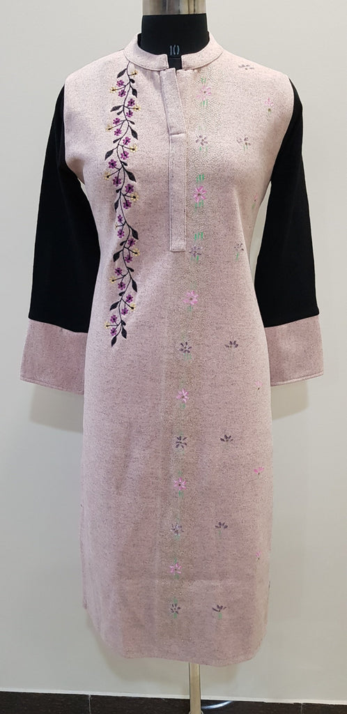 Embroidered Woollen Kurti - W00229 - ALL MY WISH