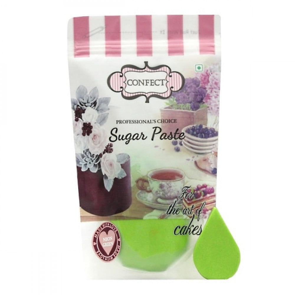 Buy Neon Green Sugar Paste (1 Kg) - Confect Online - ALLMYWISH.COM